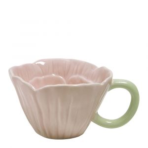 Tasse &agrave; th&eacute; Tulipe en gr&egrave;s