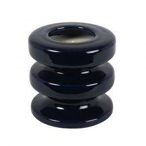 Bougie totem parfumée en céramique bleue