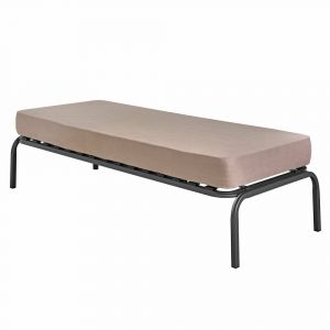 Pack sommier sup&eacute;rieur avec matelas metal gris 90x190 cm