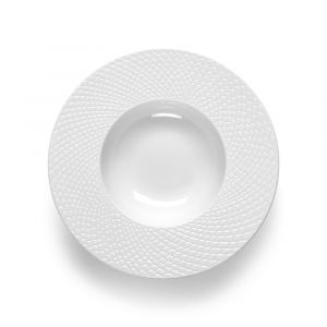 Assiette creuse en Porcelaine Blanc