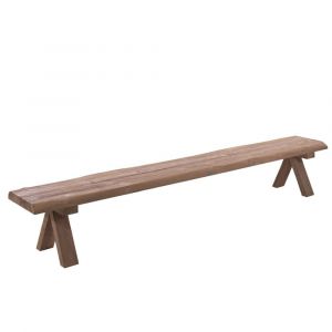 Banc de jardin 6 places en teck recycl&eacute; L300