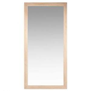 Grand miroir rectangulaire en bois de paulownia 90x180