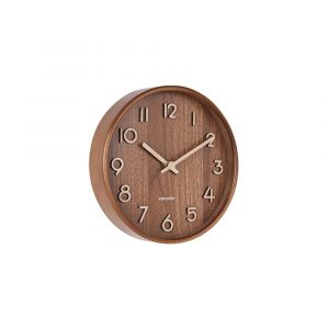 Horloge murale tilleul brun &Oslash;22cm