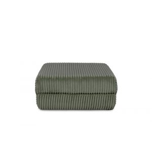 Pouf convertible et modulable 1 place en velours côtelé XL vert