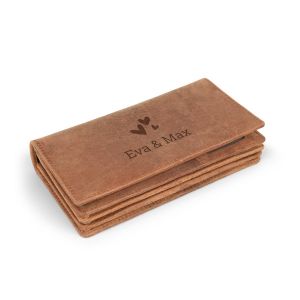 Portefeuille en cuir femme personnalis&eacute;