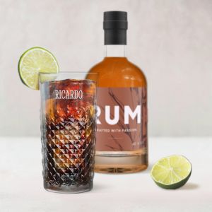 Cadeau personnalisé rhum brun - YourSurprise - Verre gravé