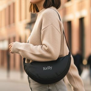 Sac &agrave; bandouli&egrave;re matelass&eacute; - Noir