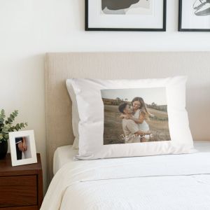 Coussin personnalis&eacute; - Blanc - 50x60 cm (rembourr&eacute;)