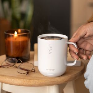 Mug chauffant Ember personnalisé - Blanc - 414 ml