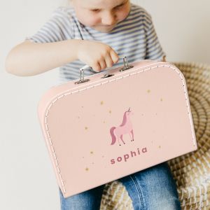 Valisette enfant personnalisable - Rose - Grand