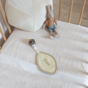 Doudou attache tétine personnalisé - Sable