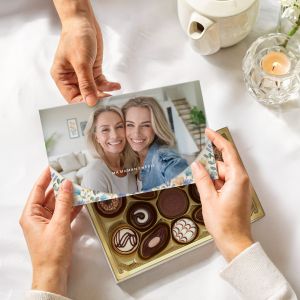 Coffret cadeau personnalisé avec Pralinés Du Confiseur de Lindt - 125 grammes