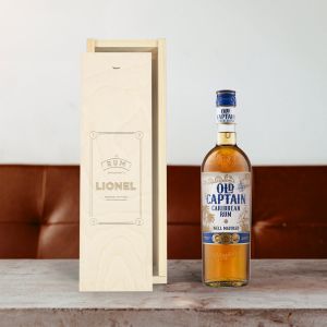 Rhum - Old Captain Brun - coffret gravé