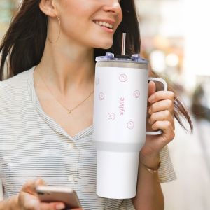 Gourde isotherme avec paille 1,2l - personnalis&eacute;e