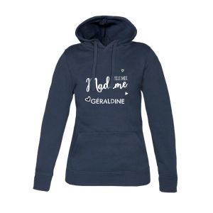 Sweat &agrave; capuche femme personnalis&eacute; - Marine