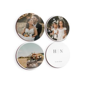 Panneau mural personnalis&eacute; - Rond - 4 pi&egrave;ces