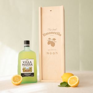 Liqueur Limoncello Villa Massa - Coffret gravé