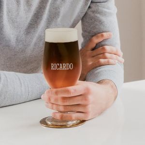 Verre &agrave; Bi&egrave;re Artisanale personnalis&eacute; &agrave; pied - 4 pi&egrave;ces