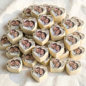 Chocolats personnalis&eacute;s - Coeur pralin&eacute;