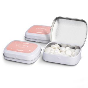 Bo&icirc;tes &agrave; friandises personnalis&eacute;es - Menthes poivr&eacute;es - lot de 80