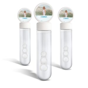 Tubes &agrave; bulles personnalis&eacute;s - Orange - lot de 20