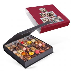 Boîte de chocolats personnalisée - Noël - 36 pièces