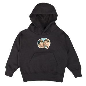 Sweat &agrave; capuche enfant personnalis&eacute; - Noir