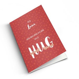 Carte postale personnalis&eacute;e Juste comme &ccedil;a - M - Portrait