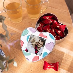Boîte cadeau personnalisée - Coeur - Mini Bouchée