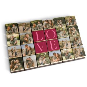 Chocolats avec photo - Massif - 24 pi&egrave;ces