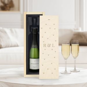 Coffret Champagne René Schloesser (375ml) - Couvercle gravé