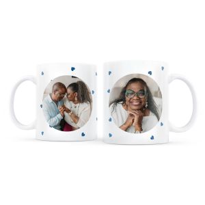 Lot de mugs personnalis&eacute;s - Saint Valentin