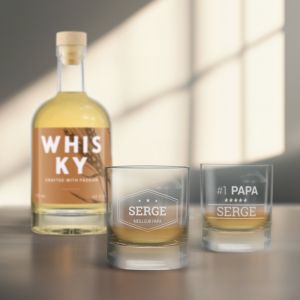 Cadeau Whisky personnalisé - YourSurprise - Verre gravé