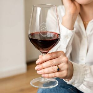 Verre à vin rouge personnalisé - Verre en cristal - 1 pièce