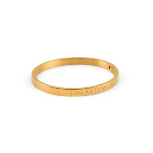 Jonc personnalis&eacute; - Couleur or