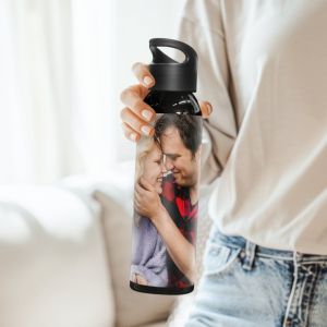 Bouteille personnalis&eacute;e - Noir