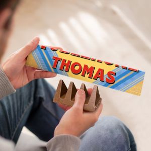 Toblerone Fête des Pères personnalisé avec prénom et photo - L