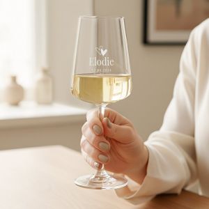 Verre à vin - Blanc - Verre de luxe - 6 pcs