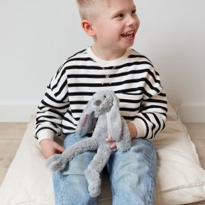 Peluche Happy Horse petit lapin Richie personnalisée- gris