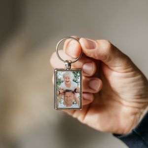 Porte-clés photo Fête des Pères - Recto-verso