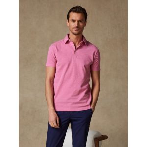 Polo h&eacute;ritage en piqu&eacute; rose chin&eacute;<br />   taille : l...