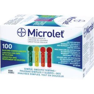 Lancettes de glyc&eacute;mie st&eacute;riles Microlet&reg; pour lecteurs Contour&reg;