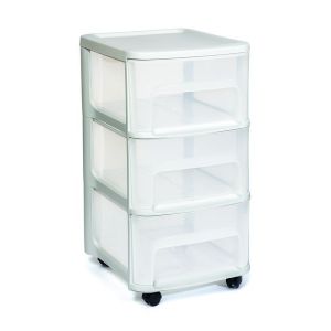 Gu&eacute;ridon m&eacute;dical en plastique 3 ou 5 tiroirs