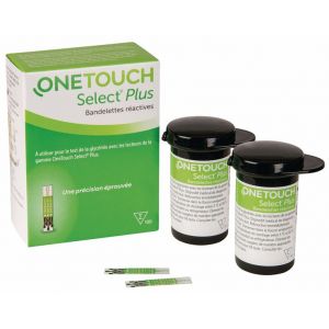 Bandelettes de glycémie pour lecteur OneTouch Select Plus