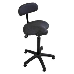 Tabouret assis-debout basculant avec petit pommeau