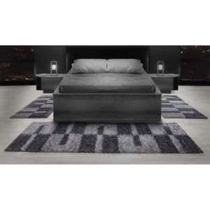 Tapis shaggy design rectangle géométrique Oficio 140x200 Gris