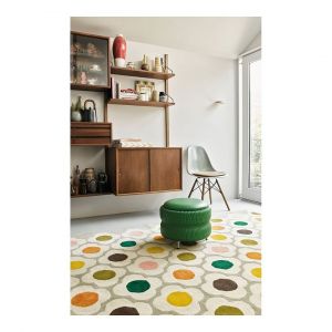 Tapis laine tufté main design floral Spot Flower