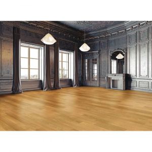 Parquet massif en chêne avec 4 chanfreins Skadi 14x40-180 Chêne Premium brossé verni mat