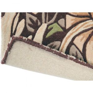 Tapis laine et viscose floral moderne rectangle Pimpernel 140x200 Aubergine