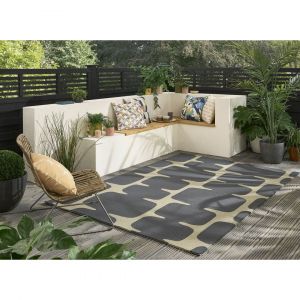 Tapis abstrait design ext&eacute;rieur et int&eacute;rieur Lhoko 200x280 R&eacute;glisse